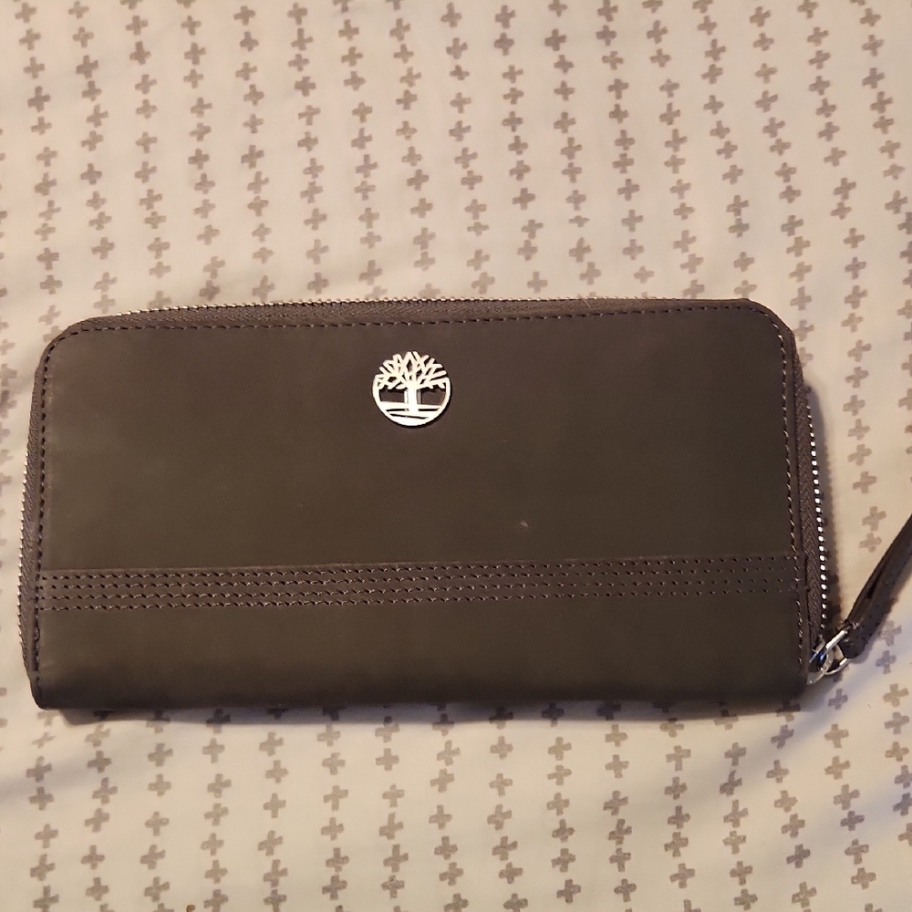 Timberland Dark Grey Wallet with Logo